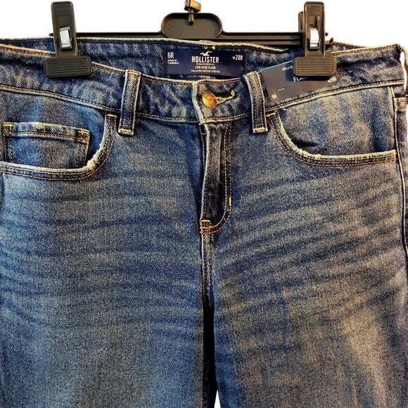 Hollister Womens  Classic five-pocket style Flare Jeans Blue Denim Size 6R - Picture 2 of 9